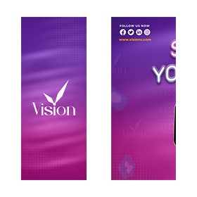 10ft Backlit Trade Show Display - Design 2