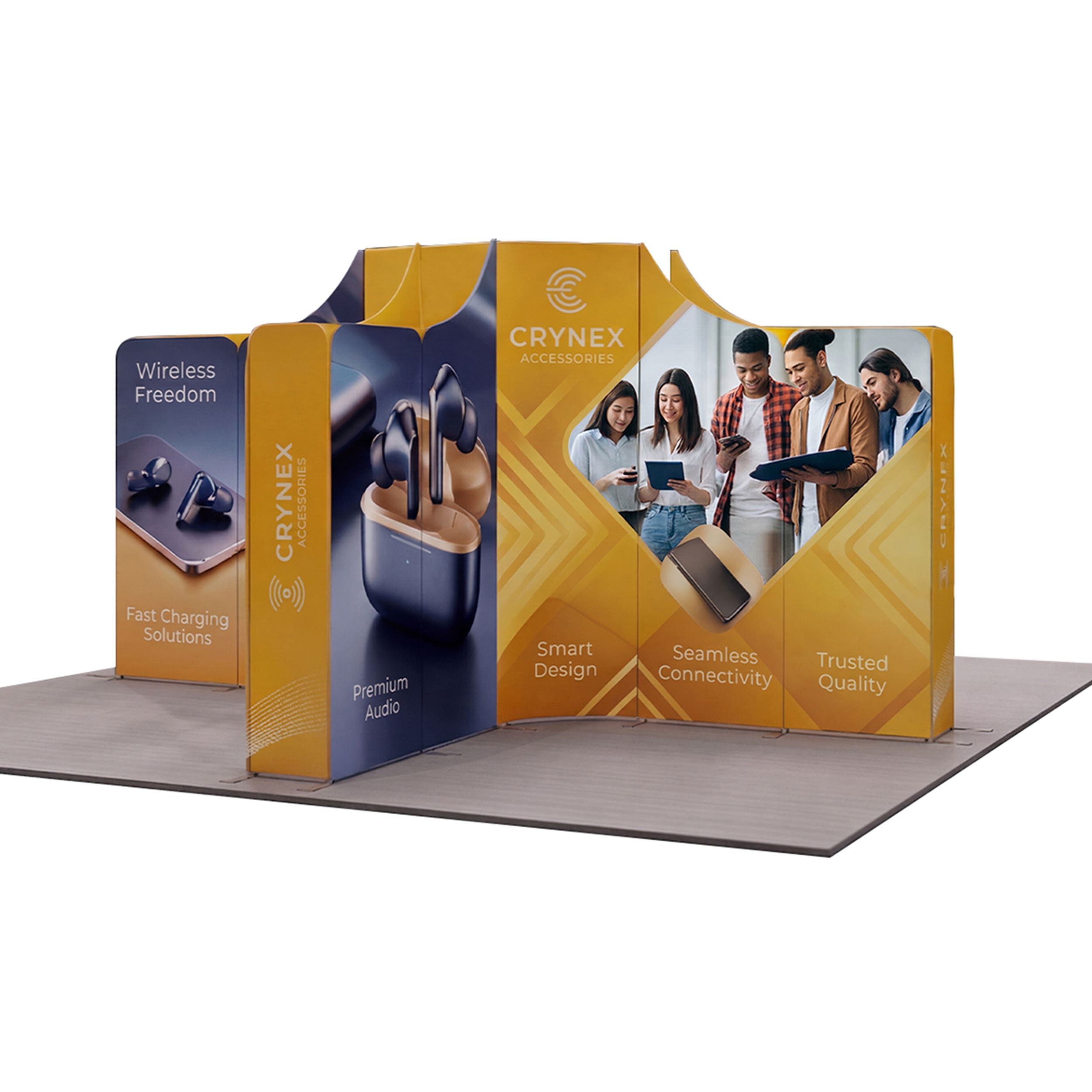 16.4x16.4ft Magnetic Modular Fabric Displays - Island Shape
